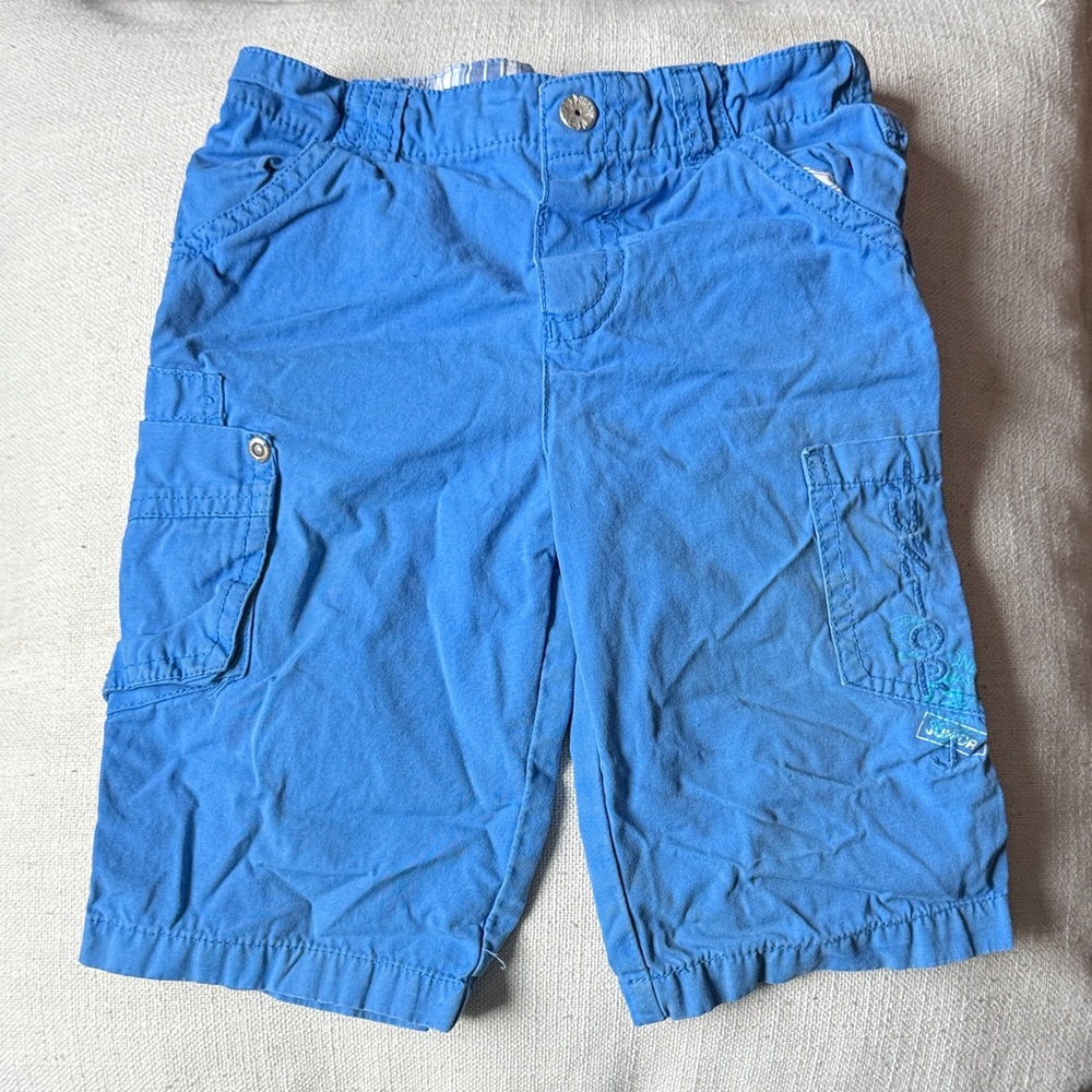 Vibrant Blue Kids Cargo Shorts
